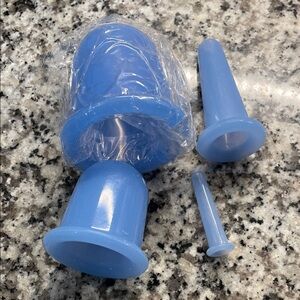 Blue Silicone Cupping Therapy Set